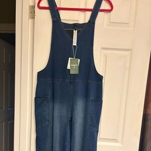 HALARA Blue Denim Overalls